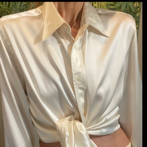 Ralph Lauren Black Label Tops - Ralph Lauren black label silk shirt